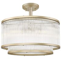 Klasyczna lampa sufitowa SERGIO C0528-05H-V6AC szklana okrągła złota