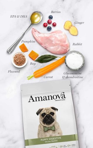 Amanova Dog Puppy Digestive Divine Rabbit - Królik 2Kg na Arena.pl