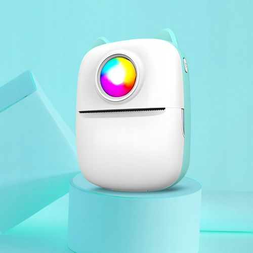 Mini Drukarka Termiczna ORYGINALNY Do Zdjęć Przenośna Kot RGB + 21 GRATISÓW na Arena.pl