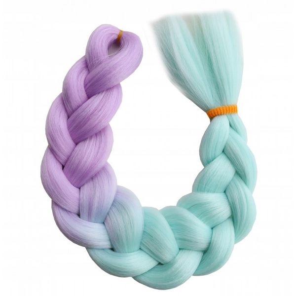 Syntetyczne włosy kolorowe 120 cm gęste ombre WLS51 zdjęcie 2