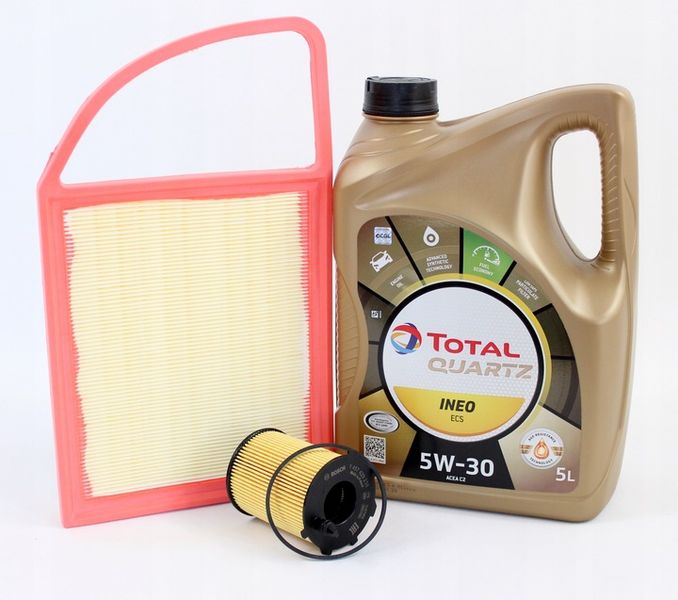 FILTRY +OLEJ TOTAL5W30 5L CITROEN PEUGEOT 1.6HDI zdjęcie 2