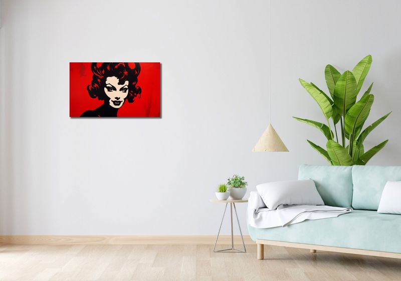 Obraz 70x40cm Czerwona Diablica zdjęcie 2