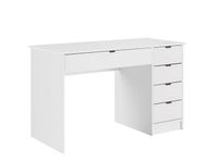 BIURKO BIAŁE Z SZUFLADAMI MAKS PRAWE LEWE CZARNE UCHWYTY 120X75X50