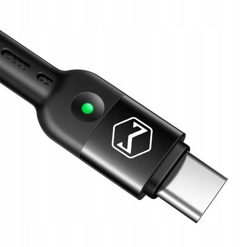 MCDODO KABEL USB-C SPIRALNY SPRĘŻYNOWY SZYBKIE ŁADOWANIE USB TYP C LED 2M na Arena.pl