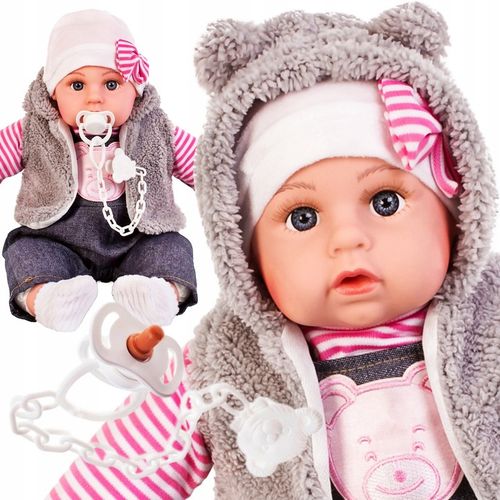 Lalka bobas interaktywna mówi śpiewa PL ZESTAW SMOCZEK + PAMPERSY + BUTELKI na Arena.pl