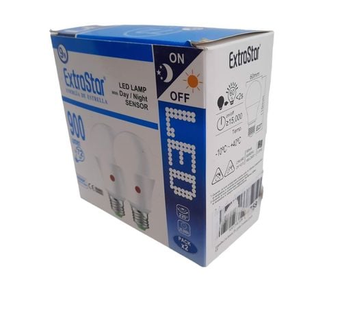 Żarówka z Czujnikiem zmierzchu LED E27 9W 2szt na Arena.pl