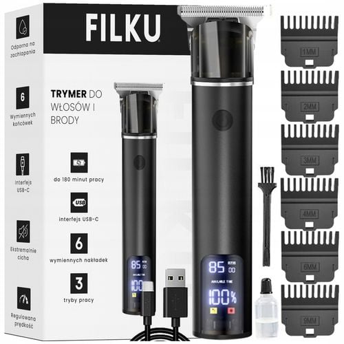 BEZPRZEWODOWY TRYMER DO BRODY MASZYNKA DO STRZYŻENIA I GOLENIA WŁOSÓW na Arena.pl