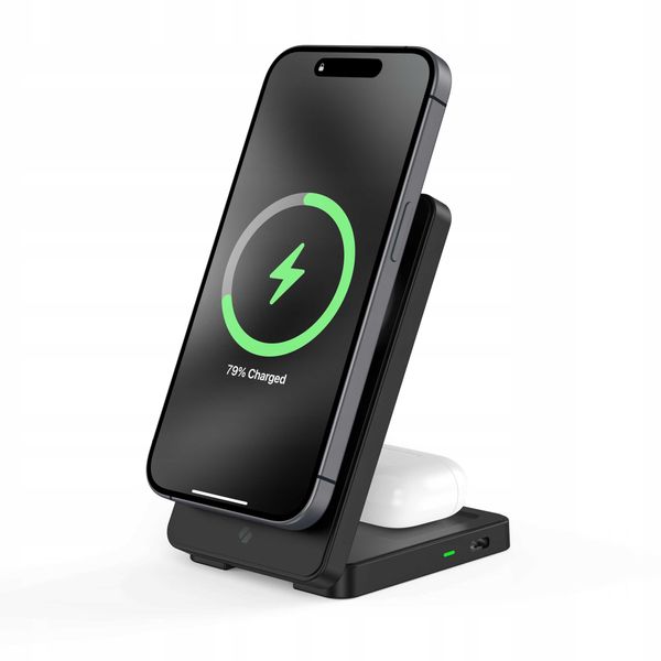 Spacecase Wireless Charger 2In1 Magcharge Wm5B Black zdjęcie 14