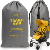 POKROWIEC OCHRONNY NA WÓZEK WOREK DO SAMOLOTU AUTA TORBA UNIWERSALNY SZARY