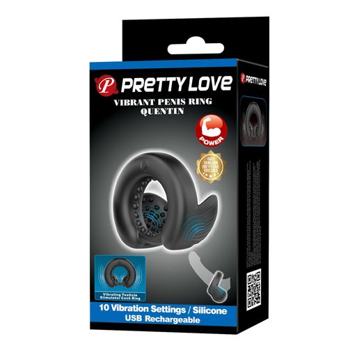 pretty love quentin vibrating silicone cock ring na Arena.pl
