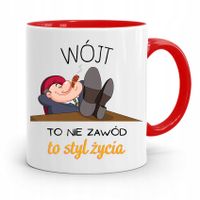 Dla Wójta Kubek Czerwony Wójt To Styl Życia Z Nadrukiem Ze Zdjęciem