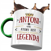 Kubek Zielony Dla Antoniego Antka Kolegi Prezent Z Nadrukiem Ze Zdjęciem
