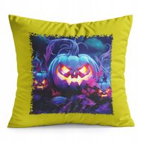PODUSZKA ŻÓŁTA PREZENT - HALLOWEEN