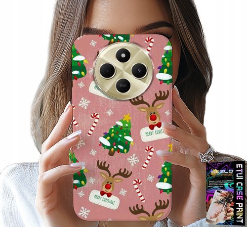 ETUI DO XIAOMI REDMI 14C 4G - ŚWIĄTECZNE RENIFERY CHOINKI LASKA WZORY na Arena.pl