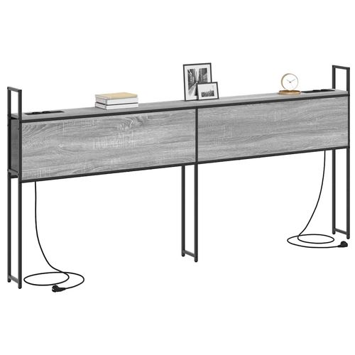 Szafka z Ładowaniem Z zagłówkiem Szary dąb sonoma 180 cm na Arena.pl