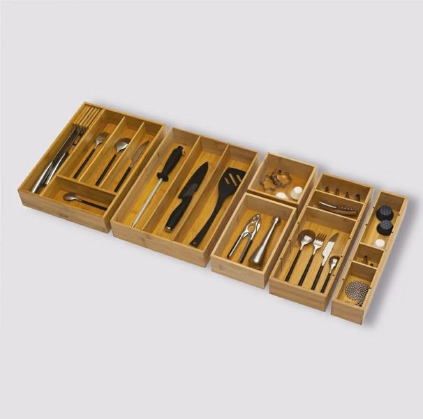 Organizer bambusowy 15x38x7cm zdjęcie 2