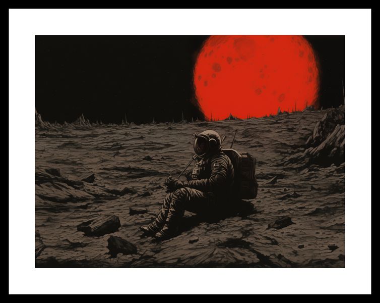 Plakat 40x30cm Samotność w Kosmosie zdjęcie 3