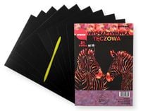 wydrapywanka nowa  tęczowa  a5 a'10 multicolor + rylec |  wz-06