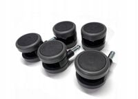 Kółka do fotela obrotowe gumowe 5 szt.60 mm fi.11