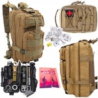 Plecak Militarny 35L + Zestaw Przetrwania + Apteczka Piaskowa Duża