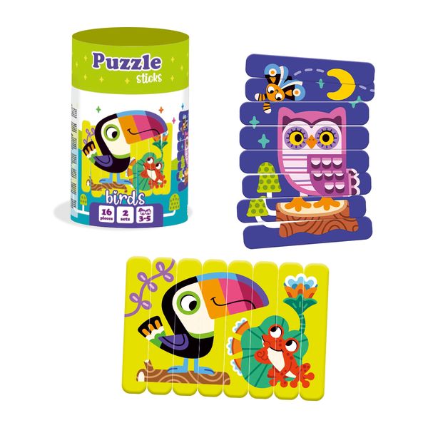 Puzzle Edukacyjne Patyczki Ptaki Rk1090-04 zdjęcie 7