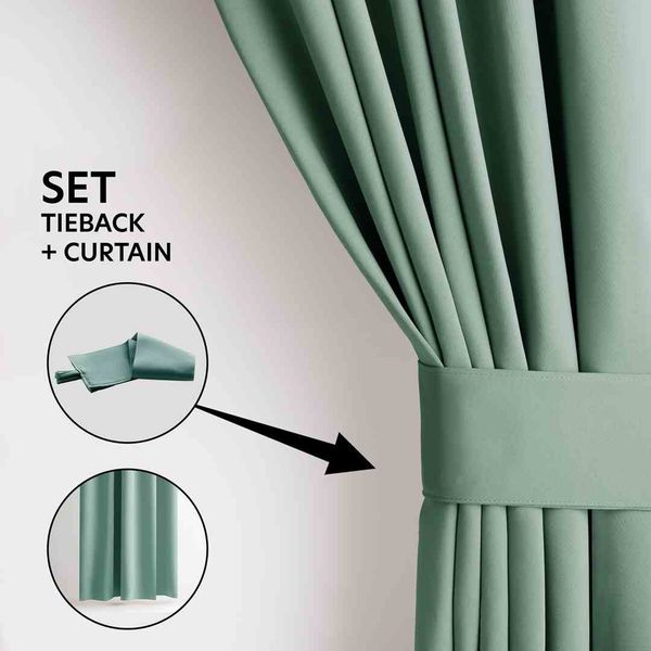 CURT/AH/BLACKOUT/PLEAT/MINT/N/140X245/1PC zdjęcie 2