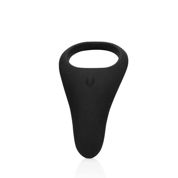Pointed Vibrating Cock Ring - Licorice Black zdjęcie 1