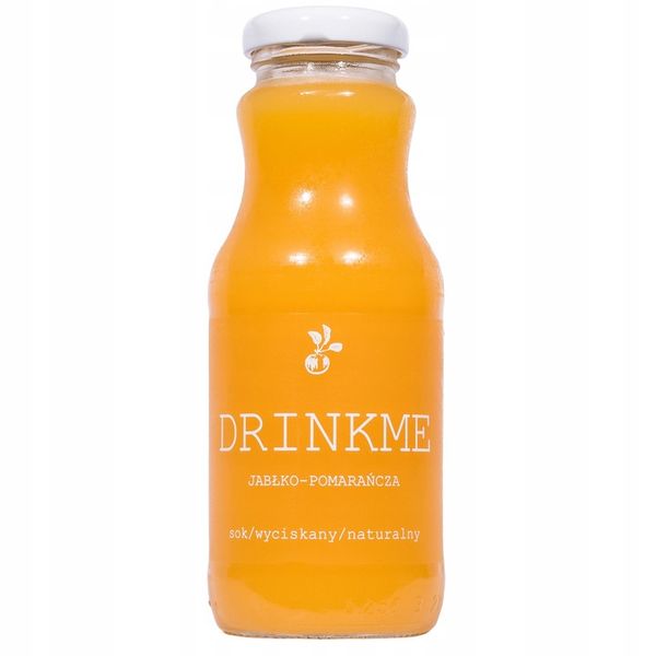 12x Sok jabłkowo pomarańczowy 250ml bez cukru 100% zdjęcie 7