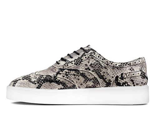 Clarks Półbuty damskie - Hero Brogue - rozmiar 37,5 - srebrna skóra wężowa na Arena.pl