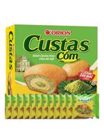 Ciastka biszkoptowe Orion custas banh gai z nadzieniem z zielonego ryżu i waniliowego wietnamskie 12 szt 276g