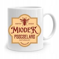 Kubek Prezent Dla Pszczelarza Miodek Naturalny Z Nadrukiem Ze Zdjęciem