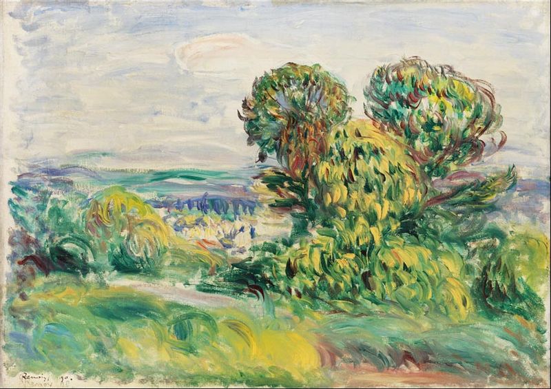 Landscape, Pierre-Auguste Renoir - plakat 30x20 cm zdjęcie 1