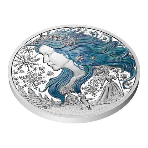 Niue: Book Templates - H. C. Andersen - The Snow Queen kolorowany 29 gramów Srebra 2025 Proof na Arena.pl