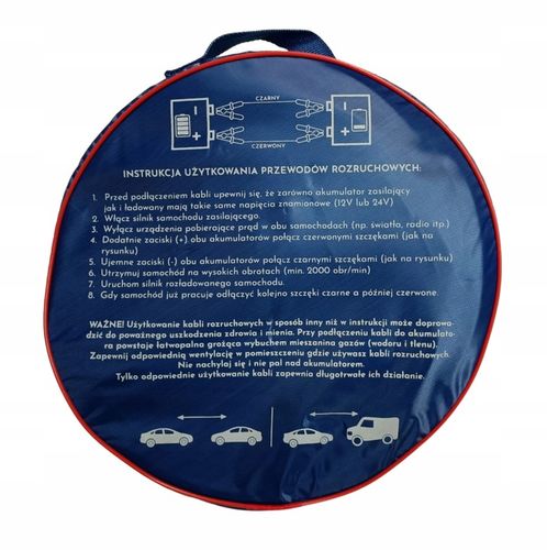 PRZEWODY KABLE ROZRUCHOWE HT 800A DŁUGOŚĆ: 4M SOLIDNE GRUBE 20MM na Arena.pl