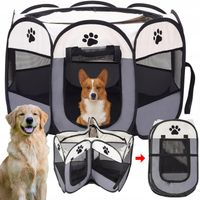 WIELKI LEKKI Składany Kojec Legowisko Dla PSA KOTA 90x90cm Do Domu XXXL