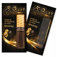 Podziękowania dla gości MERCI na 50 urodziny - 4 sztuki