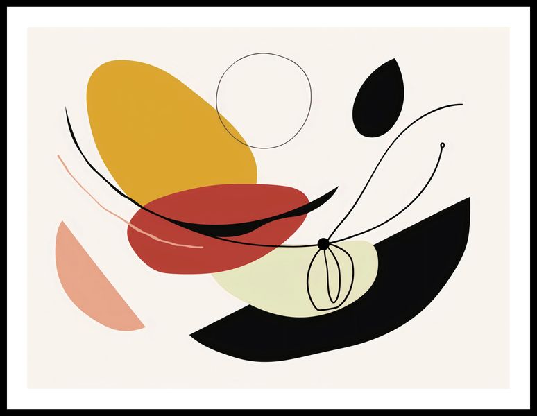 Plakat 80x60cm Geometryczna Krzywizna zdjęcie 3