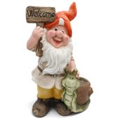KRASNAL OGRODOWY DUŻY SKRZAT DO OGRODU FIGURKA OGRODOWA DEKORACJA 43 cm