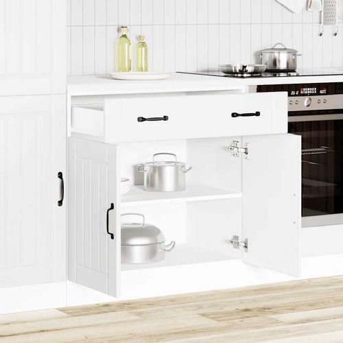 Szafka kuchenna dolna „Lucca” z białego drewna klejonego na Arena.pl