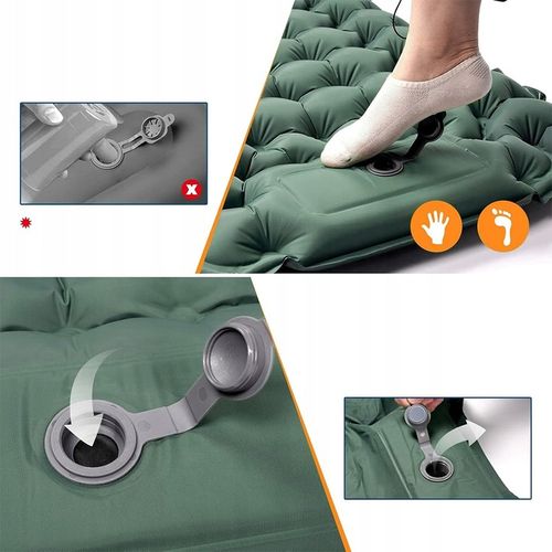 MATA SAMOPOMPUJĄCA KARIMATA MATERAC NAMIOT KEMPING 200 X 67 X 10CM na Arena.pl