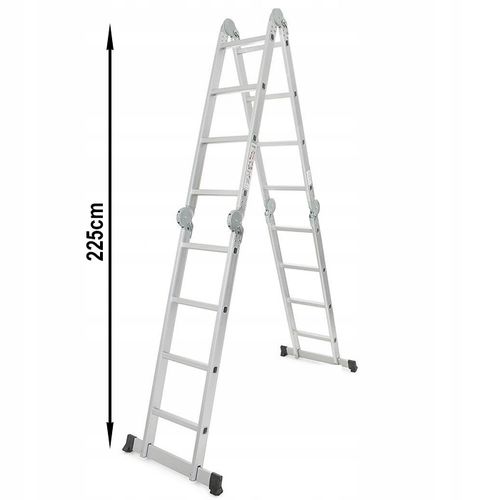 DRABINA aluminiowa składana przegubowa wielofunkcyjna 4x4 + podest na Arena.pl