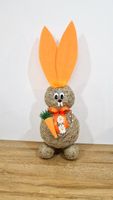 Pomarańczowy Zając Wielkanocny Duża Figurka z Siana na Wielkanoc