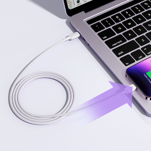 Kabel przewód do iPhone USB-C - Lightning 20W 1.2m biały na Arena.pl