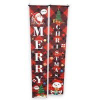 dekoracje merry christmas na drzwi 2x 180x31cm
