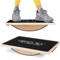 PLATFORMA DO BALANSOWANIA TRENER RÓWNOWAGI DREWNO PROSTOKĄTNA BALANCE BOARD