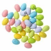 JAJECZKA WIELKANOCNE, 3 CM, 36 SZT, TĘCZOWE NAKRAPIANE DPWL-060