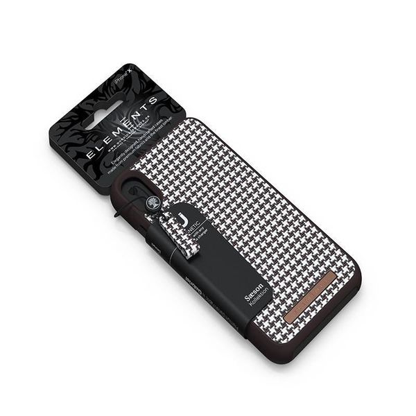 Nordic Elements Saeson Idun - Materiałowe etui iPhone Xs Max (Dark Brown) zdjęcie 8