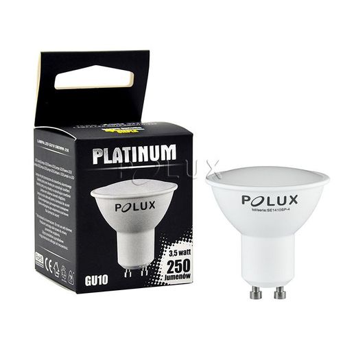 Żarówka LED 209849 Polux GU10 reflektor 3,5W 250lm 230V biała zimna na Arena.pl