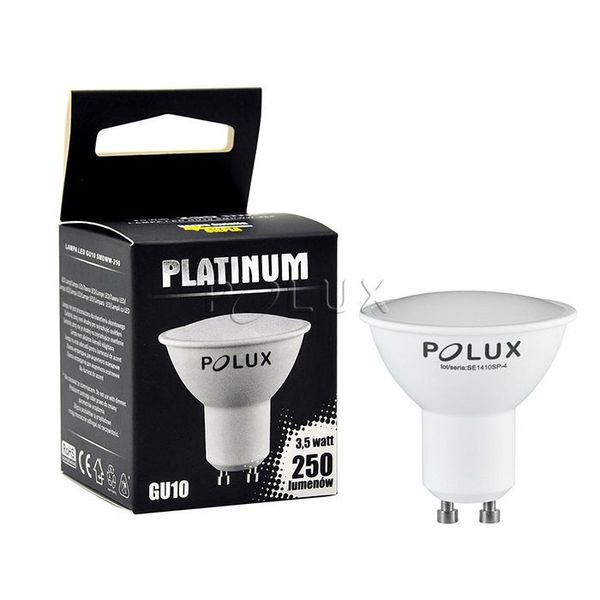 Żarówka LED 209849 Polux GU10 reflektor 3,5W 250lm 230V biała zimna zdjęcie 2