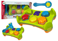 Sorter Edukacyjny Dwustronny Wbijanka Młotkiem Klocki Kształty